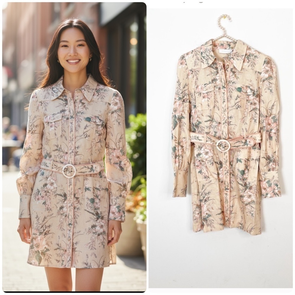 Zimmermann Moonshine Linen Shirtdress